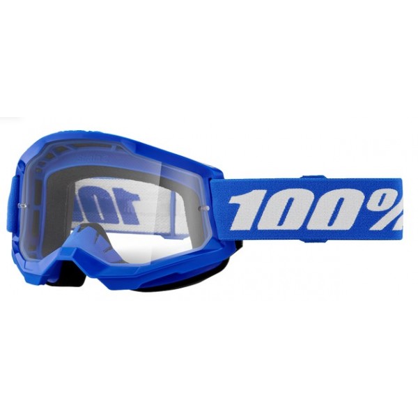 100% STRATA 2 PROZORNA MOTOKROS OČALA BLUE 100% STRATA 2 PROZORNA MOTOKROS OČALA BLUE